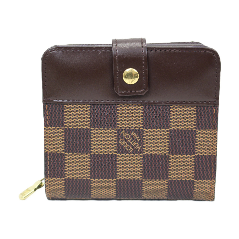 LOUIS VUITTON Compact Zip Wallet Damier Folding